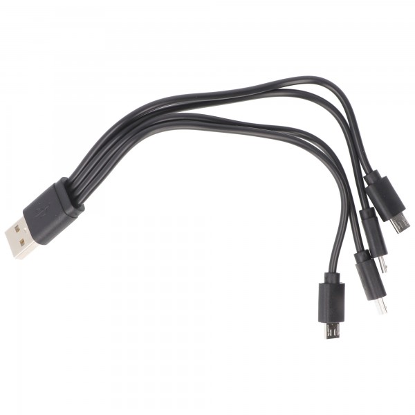 USB-Verteiler Typ-A auf 4 x Micro USB Länge: 0,2 m bis 2,1A