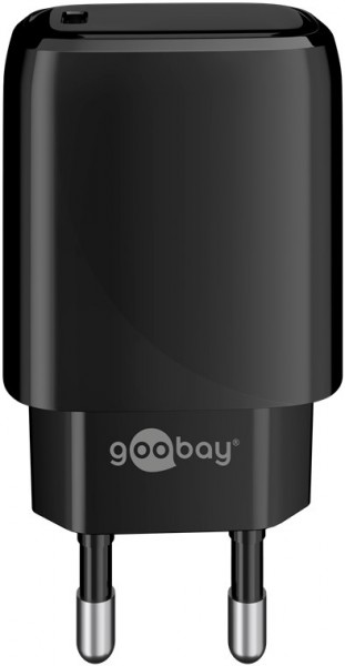 Goobay USB-C™ PD (Power Delivery) Schnellladegerät (20W) schwarz - geeignet für Geräte mit USB-C™ (Power Delivery) wie z.B. iPhone 12
