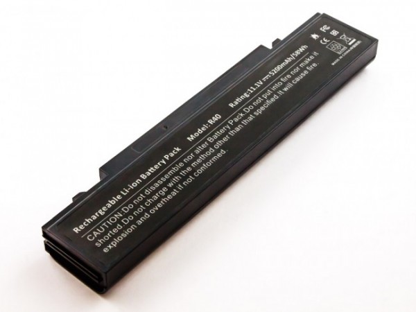 Akku passend für Samsung X60 series, Li-ion, 11,1V, 5200mAh, 58,0Wh, schwarz