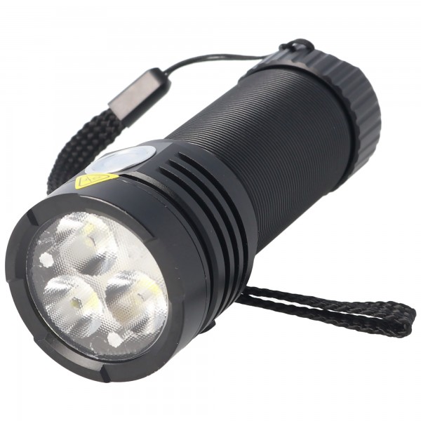 Bullworker die ultrahelle LED-Taschenlampe mit Boost-Funktion, Osram LED max. 3300 Lumen inklusive Akku