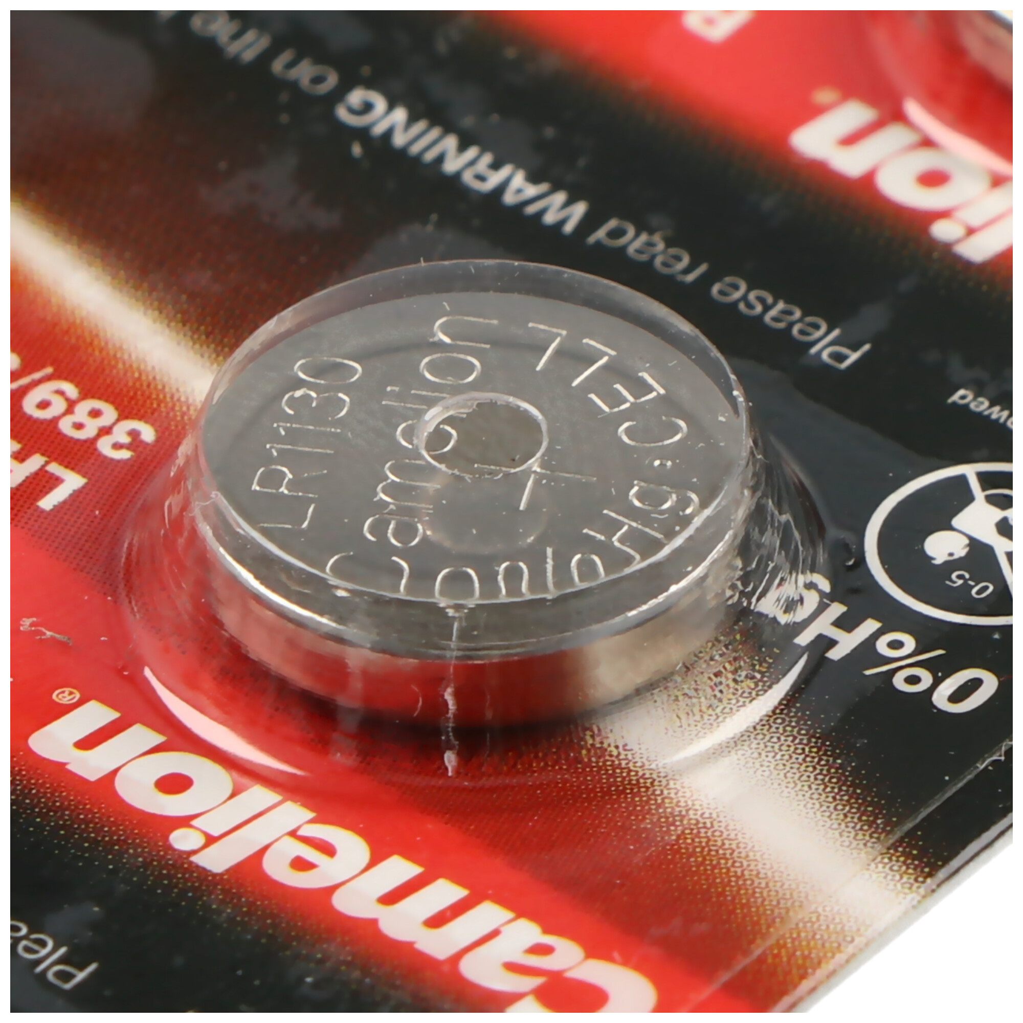 100x Knopfzelle AG10-LR54-V10GA-189-389 Alkaline Uhrenbatterie von Camelion 