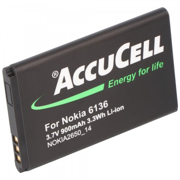 AccuCell Akku passend für Nokia 2650 Akku BL-4C Batterie