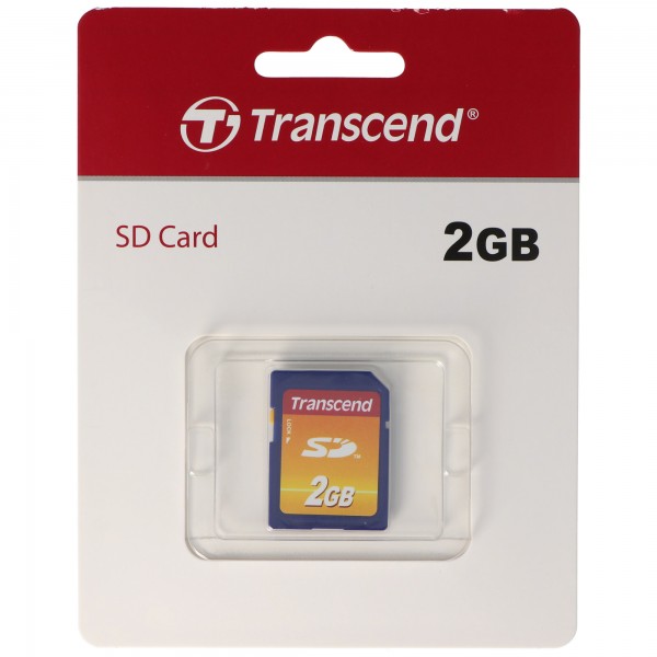 Transcend SD Karte 2GB die sichere Speicherkarte im Briefmarkenformat