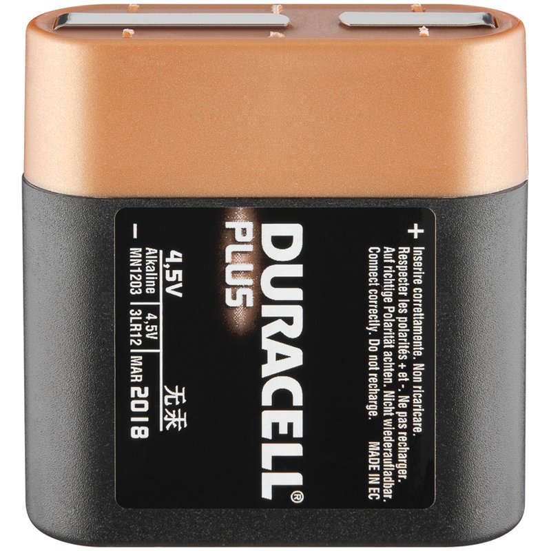 DURACELL Plus 4,5 Volt MN1203 3LR12 Flachbatterie 1er Pack