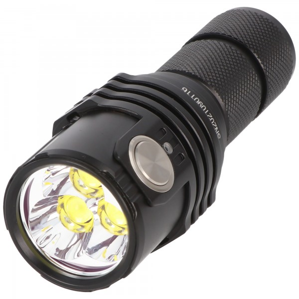 LED-Taschenlampe Imalent MS03 mit max. 13000 Lumen, Leuchtweite bis zu 324 Meter, mit Akku, kaltweiß