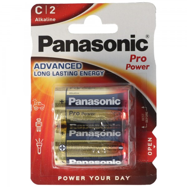Panasonic Pro Power Baby C LR14 Alkaline Batterie im 2er Blister