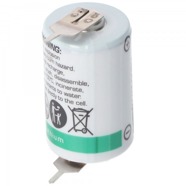 SAFT LS142502PF Lithium Batterie, Size 1/2 AA mit Printfahnen