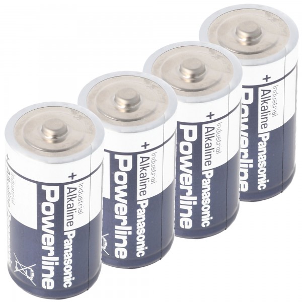 Panasonic Powerline LR14 C Baby Batterie 4er Folie, bis zu 7 Jahre lagerfähig