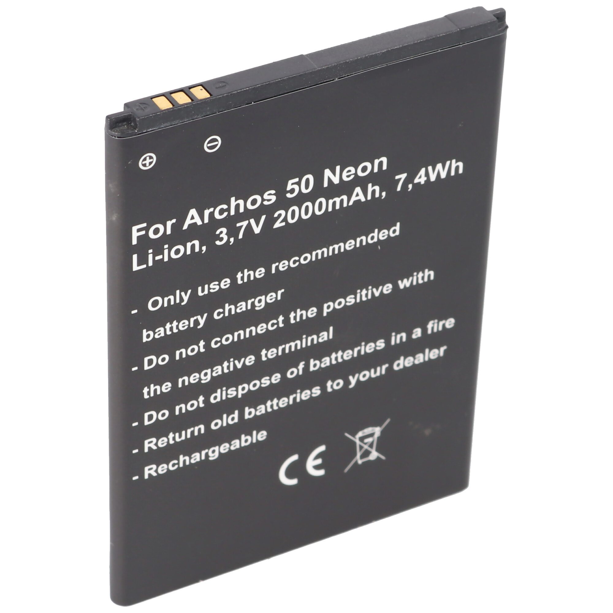 Archos Akku für Archos Typ AC50F 3,7V 1000mAh/3,7Wh Li-Ion 