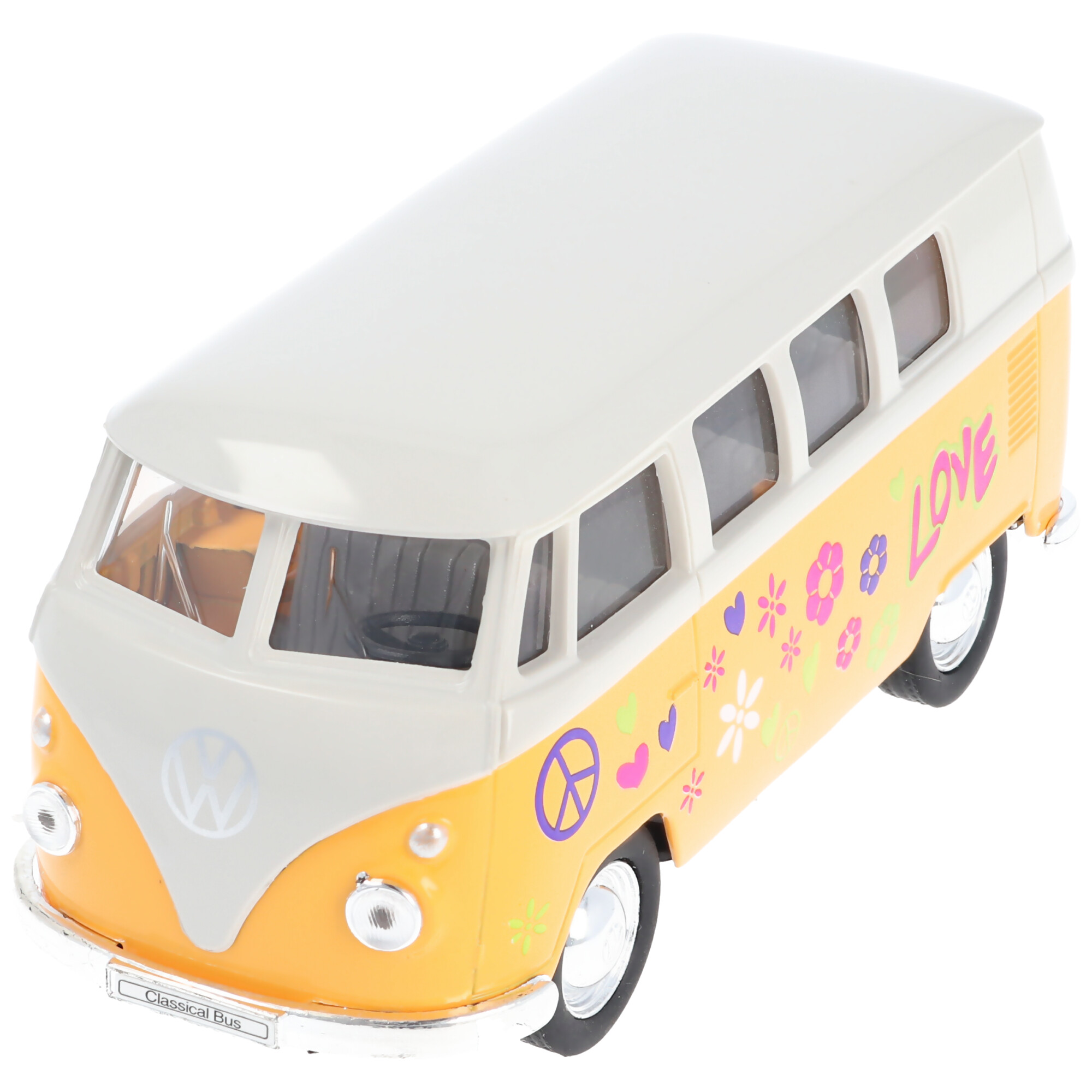 Spielzeugauto Modellauto VW-Bus T1, 1:34, 11x5x5cm