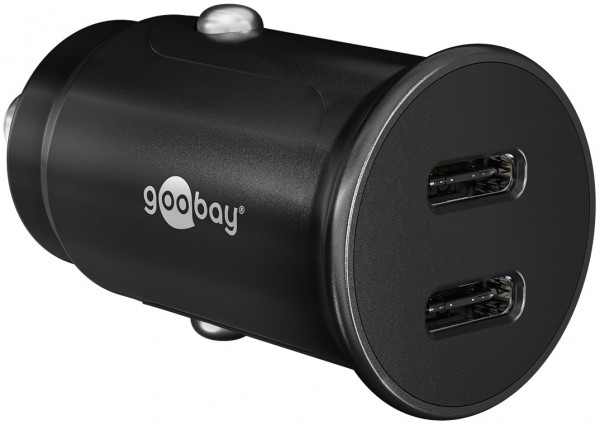Goobay Dual-USB-C™ PD (Power Delivery) Auto-Schnellladegerät (30 W) - 30 W (12/24 V)
geeignet für Geräte mit USB-C™ (Power Delivery) wie z. B. iPhone 12