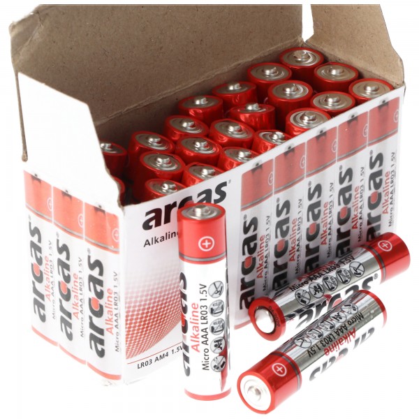 Alkaline Batterie LR03, AAA, Micro, 1,5V 24 Stück im Karton