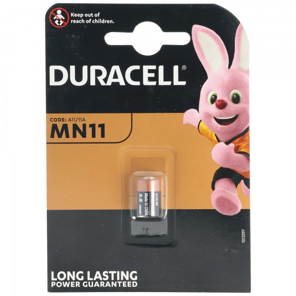 Duracell MN11 Alkaline Batterie 6 Volt, Abmessungen 16 x 10 mm