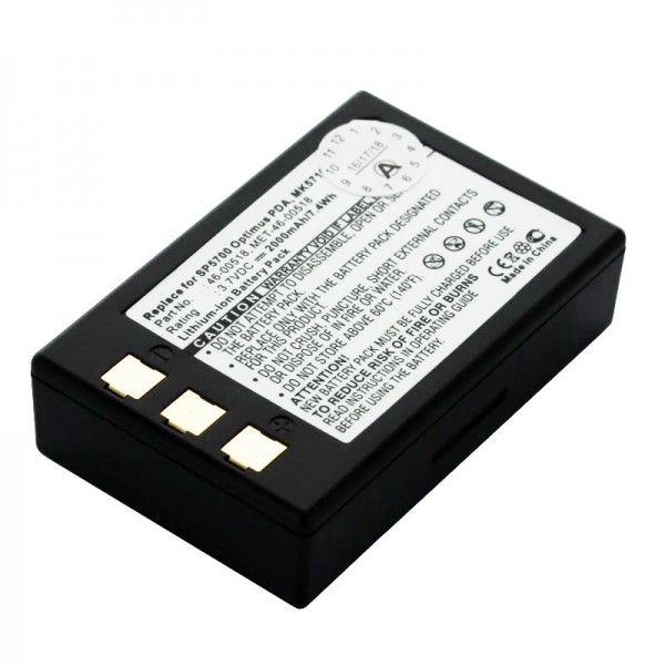 Akku passend für Metrologic SP5700 Scanner, Optimus PDA, MK5710 Akku 46-00518, MET-46-00518
