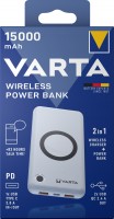 Varta Akku Powerbank, 3,7V/15.000mAh, Wireless, 2xUSB-A/1xUSB-C, QC 3.0, Power Delivery, Retail-Blister
