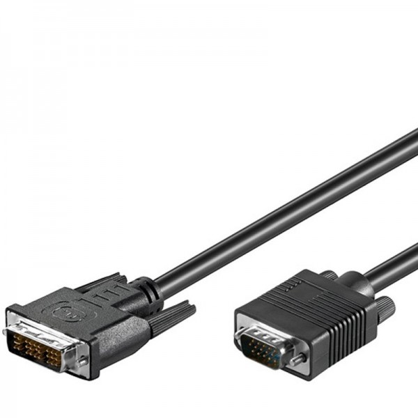 DVI-I/VGA FullHD Kabel zum übertragen von Videosignalen vom PC zum Monitor