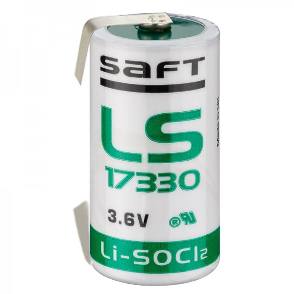 Saft Lithium LS-17330 3,6 V 2,1 Ah mit U-Lötfahne