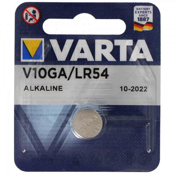 Varta V10GA, LR54, 189, 89, LR1130 Knopfzelle