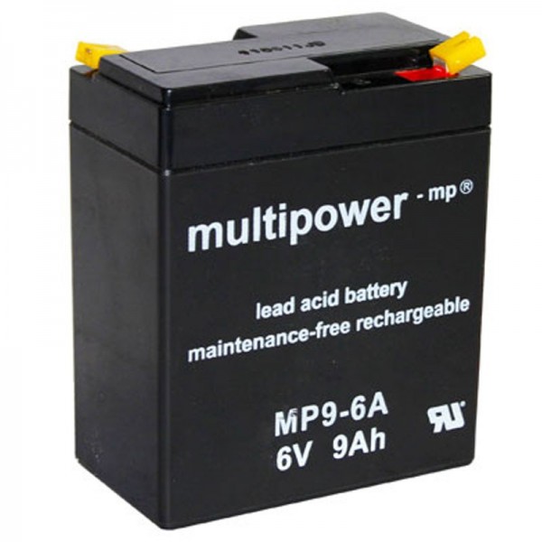 Multipower Blei-Akku MP9-6A, HPS-682F, FG10801, WP9-6A Akku