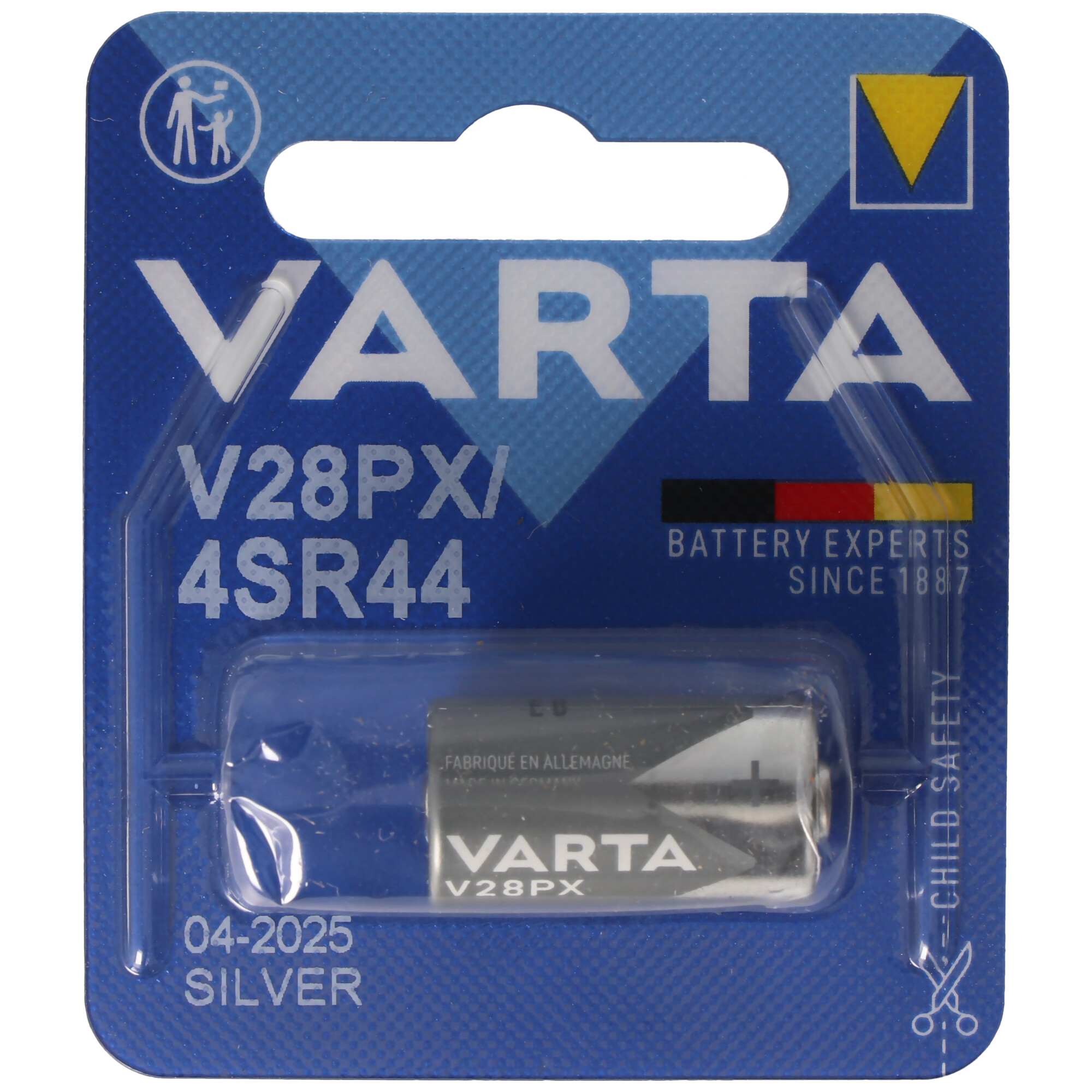 2 x Varta V28PX Silberoxid 6,2V Foto Batterie 4028 145mAh PX28 4SR44 KS28 A544