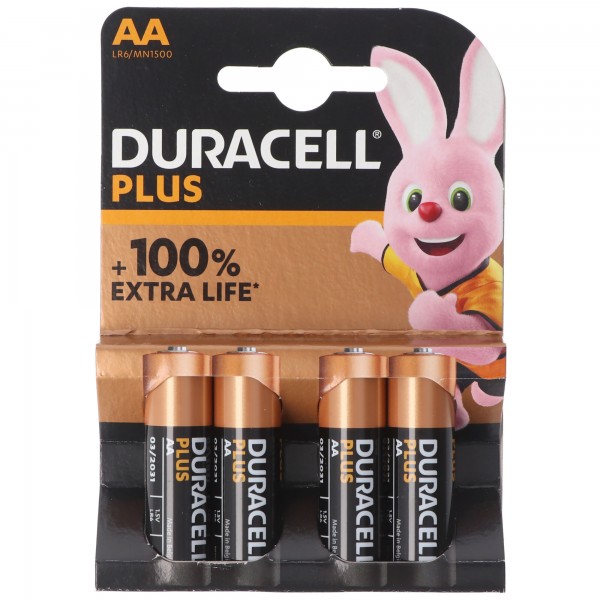 DURACELL Mignon AA LR6 4er Pack Alkaline Batterie 5000394140851