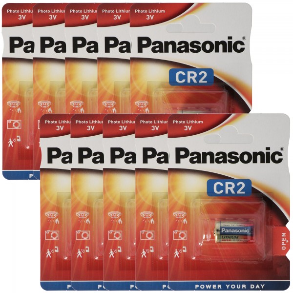 Panasonic CR2 Lithium Batterie CR2EP, CR-2 Batterie 10er Pack