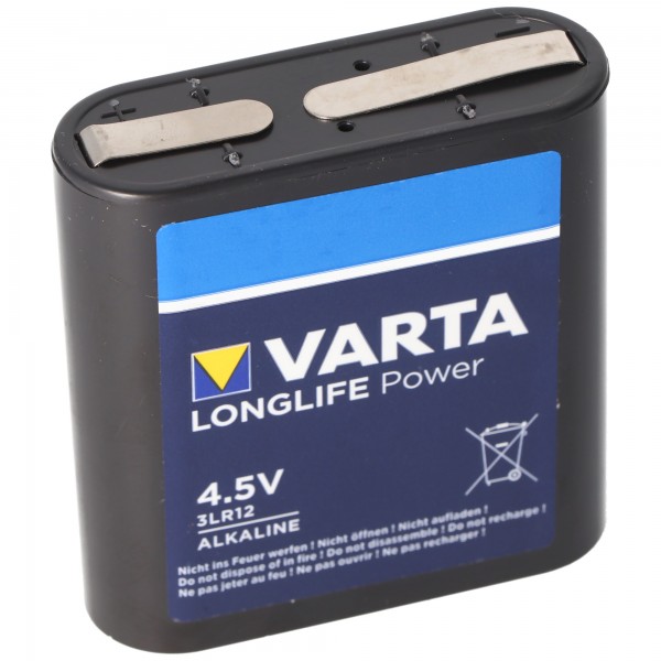Varta Longlife Power (ehem. High Energy) 4,5V, MN1203, 3LR12, 3LR12P Flachbatterie