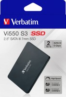 Verbatim SSD 2TB, SATA-III, 6.35cm (2.5''), Vi550 (R) 550MB/s, (W) 500MB/s, Retail
