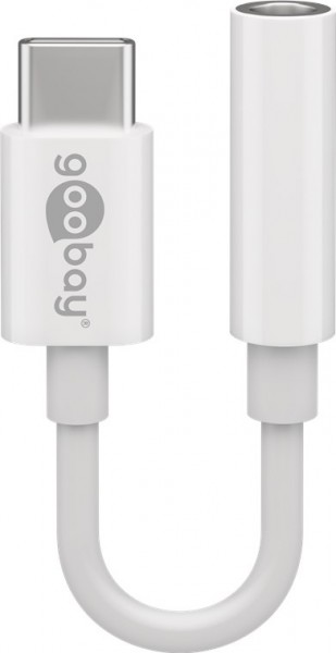 Kopfhöreradapter Audio-Adapterkabel (passiv), USB-C Stecker auf 3,5mm Buchse weiß