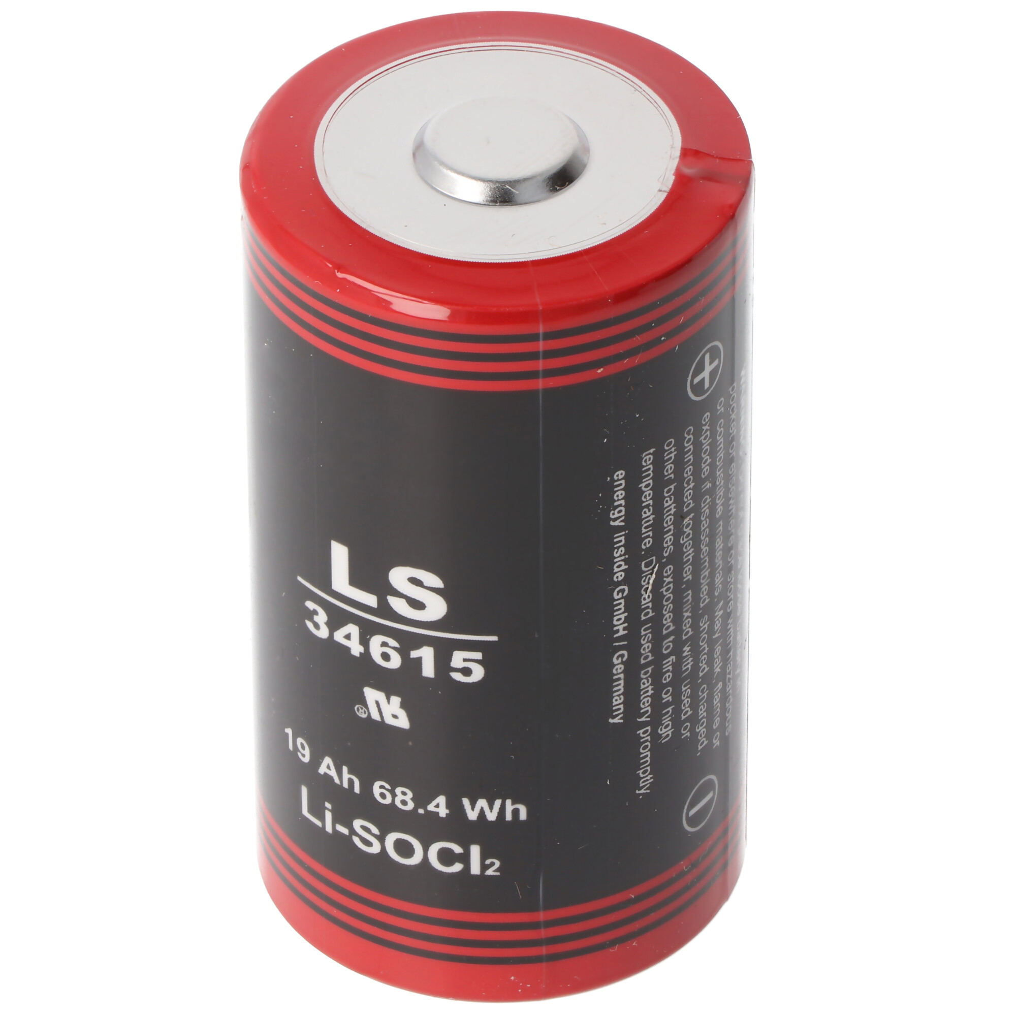 Batterien Lithium ER34615 | max. | | 11,5mm Batterie Volt D Mono Lithium Sonstige 0,8cm, Pluspol 3,6 Akkushop-Austria mit Batterien breitem | 19000mAh min.