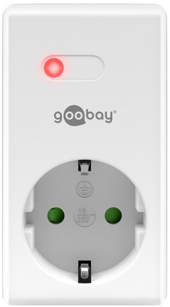 Goobay Funksteckdose - Schutzkontaktbuchse - als Erweiterung oder Ersatz für das Funksteckdosen-Set
