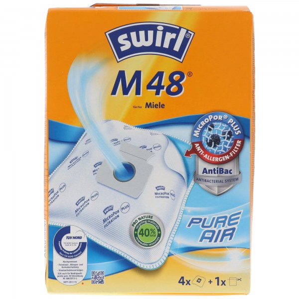 Swirl Staubsaugerbeutel M48 MicroPor Plus für Miele Staubsauger