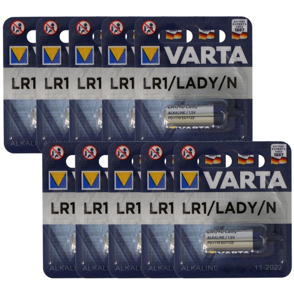 Varta 4001 High Energy LR1, 522, N, AM5 10er Pack