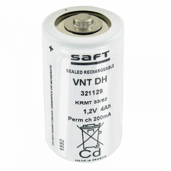 Saft VT D NiCd Mono Akku Hochtemperatur, ca. 60,3mm x 32,3mm