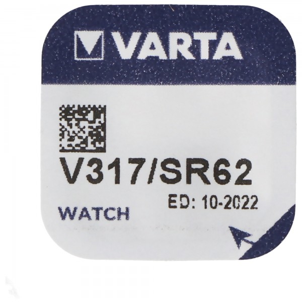 317, Varta V317, SR62, SR516SW Knopfzelle für Uhren etc.