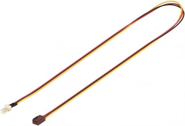 Goobay PC Lüfter-Stromkabel Verlängerung, 3-Pin Stecker/Buchse - Lüfter-Stecker (3-Pin) > Lüfter-Buchse (3-Pin)