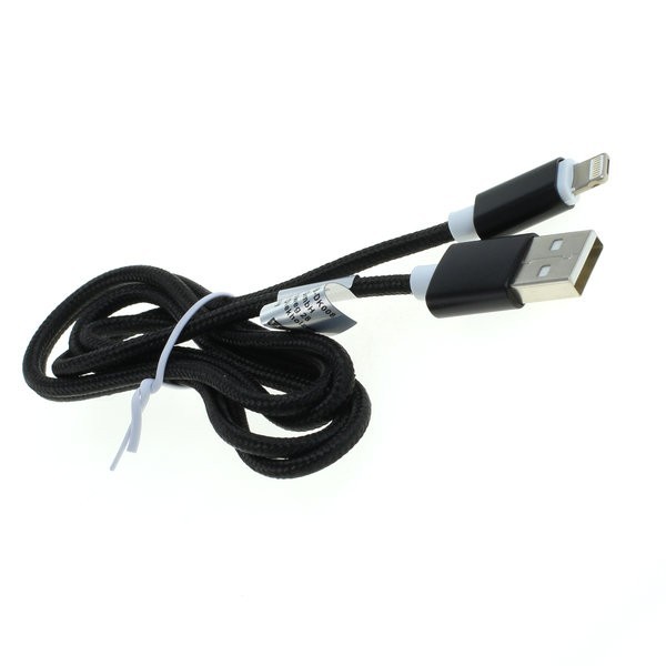 USB Datenkabel für Apple iPhone XS, Apple iPhone XS Max, Apple iPhone XR, innovativer 2in1 Stecker für iPhone und Micro USB, ca. 1 Meter lang, schwarz