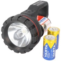 LED Handleuchte FARO RUBBER mit bis zu 35 Lumen, 0,5W aus natürlichem Kautschuk, inklusive 2 Stück Mono D Batterien